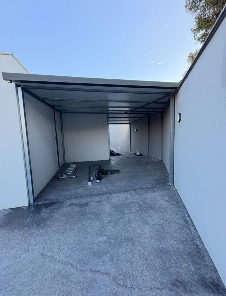 Estructura metálica para cubierta de aparcamiento